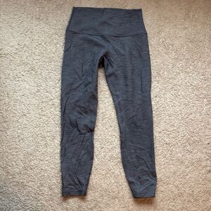 Gray High-Waisted Leggings